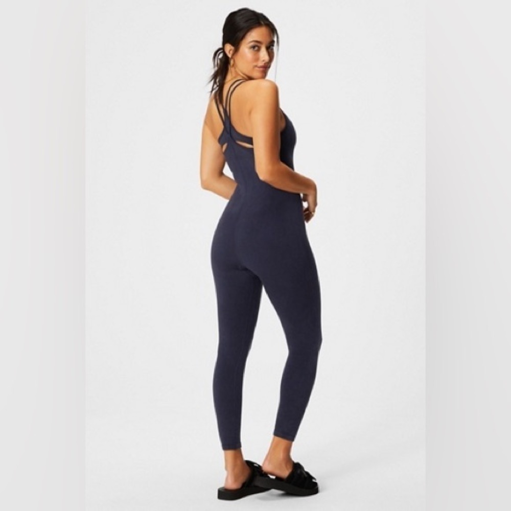 Fabletics Dark Indigo Blue Cloud Seamless Bodysuit